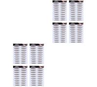 Lurrose 8 Autocollants de Transfert pour Sourcils, 4 Autocollants de Tatouage pour Sourcils 6d Effet Poil à Poil, Imperméables Et Longue Tenue (-06)