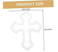 Lurrose 8 pièces Moule Silicone pour Pendentifs Croix Antiadhésif Flexible et pour Moulage Époxy DIY Bijoux Artisanaux