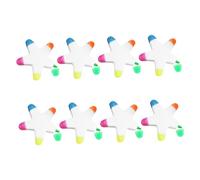Lurrose 8 Pièces Set de Étoile à Cinq Branches Marqueurs Fins Permanents Colorés pour Bureau et École Design et Fonctionnel pour Notes et Décorations