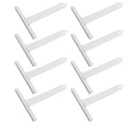 Lurrose 8 Pièces Support à Ressort en Acier Inoxydable Blanc pour Volet Roulant Manuel, Accessoires Solide Absorption des Chocs, pour Stores Enrouleurs Résidentiels et Commerciaux