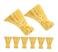 Lurrose 8 Pièces Vintage Metal Corner Feet for Furniture Alloy Jewelry Box Hardware Wobble Decorative Support Legs for Wooden Cases and Cabinets