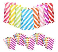 Lurrose 80pièces Sacs Papier Kraft Colorés Petits Sacs Cadeaux pour Bonbons Snacks Anniversaire Fille pour Offrir Couleurs Vives Lot Polyvalent pour Fête et Décoration