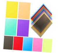Lurrose 9 Pièces Filtres Gel Colorés Transparent pour Éclairage Correction de Couleur et Effets Lumineux Rouge Jaune Bleu Vert Rose Orange Thé et Vert Fluo