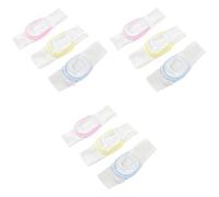 Lurrose 9pièces Bandeau Réglable Coton Pour Couches De Garçon Fille De Bleu Jaune Rose Fixation Élastique Et Lavable Confort Optimal Pour Garçon Et Fille
