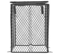 Lurrose Abat-Jour Anti-brûlure en Métal Robuste pour Lampe Chauffante Terrarium, Protection Sécurisée pour Reptiles et Oiseaux, Grille Carrée Compatible Cage, Accessoire Chauffage
