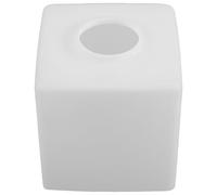 Lurrose Abat-jour en Verre Carré 100x100 Mm pour Lampe E27, Abat-jour de Rechange Transparent Compatible Plafonnier, à Suspendre et Lampe de Table, Décoration Lumineuse pour Salon et