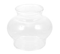 Lurrose Abat-jour en Verre Rétro pour Lampe à Huile, Diffuseur Lumière Douce, Accessoire Décoratif pour Lampe de Chevet et Salon, Dimensions 2.56x2.56x2.17 Pouces