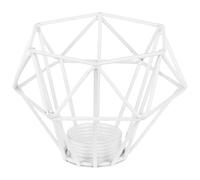 Lurrose Abat-jour Fer Rétro Creux Diamant Abat Jour Lustre Métallique Vintage Protection Lumière Douce pour Salon Couloir Bar