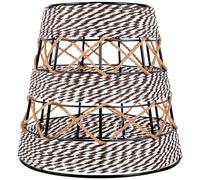 Lurrose Abat-jour Papier Tressé Créatif avec Corde Style Rétro Nordique Lampe Suspendue Décorative pour Salon et Restaurant Design Simple