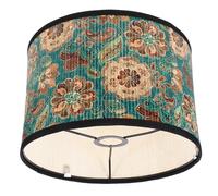 Lurrose Abat-Jour Pour Lampes De Table Abat-Jour En Bambou Vintage Abat-Jour E27 Couvercle De Lampe À Motif De Fleurs Pour La Décoration De La Maison Style 3