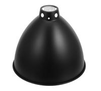 Lurrose Abat-Jour Réflecteur pour Lampe Chauffante en Fer Noir, Solide, Compatible Douille E27, pour Terrarium de Lézard et Tortue