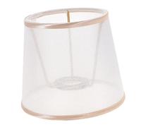 Lurrose Abat Jour Tissu Décoratif Transparent avec Bord Doré Accessoire de Remplacement pour Lampes de Table Lampes Murales et Lustres Style Aléatoire Inférieur
