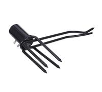 Lurrose Accessoire de Tête D'arrachage de Racines en Alliage D'aluminium Noir pour Outils de Jardinage à Main, pour Enlever Mauvaises Herbes et Chardons Pelouse