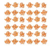 Lurrose Accessoires de Bricolage en Résine Or 60pcs pour Projets Diy, Ornements de Charme D'ange Créatifs et Décoratifs pour Loisirs Créatifs et Présents Plusieurs styles