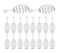 Lurrose Accessoires de Pêche Carpe Léger et Précis en Acier Inoxydable Argenté 40 Pièces pour Appâts en Extérieur, pour Pêche en Plein Air