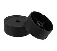 Lurrose Accessoires de Remplacement pour Arbre Chat, Bouchons Plastique Noir 2 pièces, diamètre 70 mm, pour réparation et Remplacement de Poteau à gratter, Usage sur Poste griffoir Chat