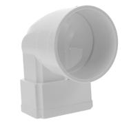Lurrose Adaptateur de Gouttière pour Écoulement Pluvial en Plastique Solide, Connexion Large Ouverture pour Drainage, Compatible Gouttière Carrée et Ronde, Usage Extérieur
