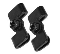 Lurrose Adaptateur de Rallonge pour ouille en Acier Carbone Noir, Lot de 2 Pièces, Ajustement Stable et Portabilité Compacte pour Tâches Mécaniques et Réparations