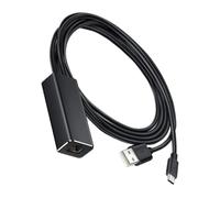 Lurrose Adaptateur Ethernet USB vers Rj45 Micro USB Petit Format, pour TV et Streaming, Connexion Stable sans Mise en Mémoire Tampon, Couleur Noire,