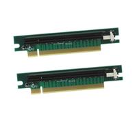 Lurrose Adaptateur pour Carte Graphique Pci-e 16x, Socle pour Gpu en Silicium, Installation Flexible, Protection D’Extension, Lot de 2 pour Remplacement et Secours