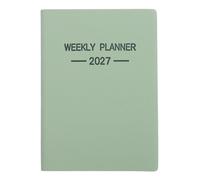 Lurrose Agenda de poche 2027 hebdomadaire : format A7, idéal pour l’école, les études, le bureau et les voyages - Petit calendrier de poche vert pour une organisation optimale