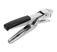 Lurrose Agrafeuse Pince Manuelle Compacte Noire en Plastique et Métal, Agrafage Précis Jusqu'à 10 Feuilles, pour Usage Domestique et Organisation en Chambre