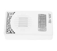 Lurrose Amplificateur de Sonnerie Téléphone Fixe en Pp Blanc Compact Volume Réglable Meilleure Alarme Ring à Domicile
