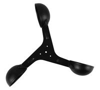 Lurrose Anémomètre à 3 Coupelles en Alliage D'aluminium, Capteur de Débit D'air Précis, Tasse de Mesure Vitesse du Vent, Accessoire pour Station Météorologique Extérieure, Adapté