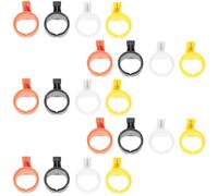 Lurrose Anneaux Coupe-fil pour Couture 20 Pcs en Plastique Multicolore, Coupeurs de Lin de Pêche Compacts et Légers, Outils de Coupe pour Broderie et Loisirs Créatifs, Cutter à Doigts