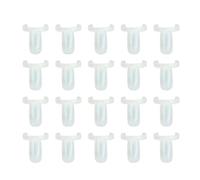 Lurrose Anneaux de de Manucure pour Personnel Usage pour Salon Pratique Présentation en Abs Blanc 100 Pièces pour Affichage Couleur Échantillons, Outil Ongles