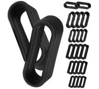 Lurrose Anneaux Fixes Protecteurs de Bracelet pour Bracelet de Montre et en Silicone Noir Accessoires Montre Faciles D'accès pour Différentes Tailles