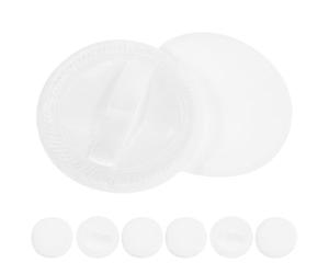 Lurrose applicateur de poudre 10pcs en coton blanc pour poudre de riz et poudre pressée, application douce et uniforme, format portable, sachet OPP, pour fond de teint et maquillage