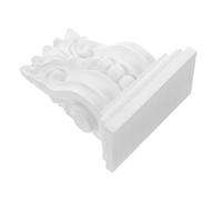Lurrose Applique Décorative Sculptée en Pu Blanc 11,5 Cm pour Meubles, Revêtements pour Meubles, Console D’angle Style Européen, Décoration Intérieure Salon et Mobilier Sculpté