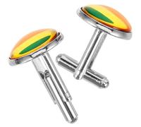 Lurrose Arc-en-Ciel Boutons de Manchette en Alliage de Zinc pour Hommes