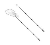 Lurrose Attrapeur de Volailles en Acier Inoxydable Filet de Pêche Pliable et Crochet pour Élevage Extérieur de Petits Animaux