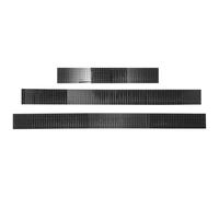 Lurrose Autocollants Muraux Adhésifs en Acrylique 1464pcs, Carreaux Carrés Noirs, Design Auto-adhésif pour Décoration Murale DIY et Intérieur Chic