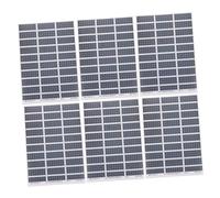 Lurrose Autocollants Panneaux Solaires Architecturaux Auto-adhésifs 6 Feuilles pour Maquettes Miniature, Décor Diorama Énergétique, Éléments Modélisme Urbain, Accessoires