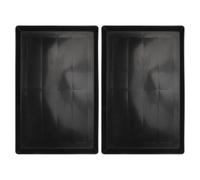 Lurrose Bac à Déjections Grand Volume pour Cage de Petits Animaux - Lot de 2 Plateaux en Plastique Résistant 43 X 32 CM - Base Étanche Adaptée Cages à Chien et Lapin