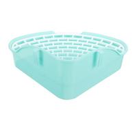 Lurrose Bac à Litière Triangle pour Lapin Contrôle des Odeurs et Design Détachable en Plastique, pour Coin Maison, Petits Animaux comme Lapins et Visons