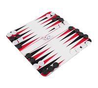 Lurrose Backgammon de Voyage Léger Tapis en Caoutchouc et Étui Portable, Jeu de Société pour Aventures en Plein Air et Excursions sur Route