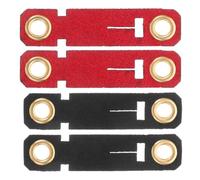 Lurrose Bague la Patte du Perroquet Réglable en Velours Solide avec Boucle Confortable 4pcs pour Dressage et Identification d'oiseaux de Différentes Espèces