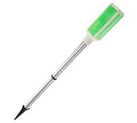 Lurrose Balise Solaire LED Verte Étanche pour Allée et Route Lampe Solaire D’avertissement Extérieure Éclairage Paysager Haute Luminosité pour Sécurité et Extérieure