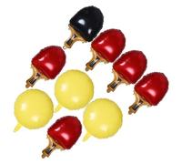Lurrose Ballons de Tennis de Table en Aluminium Rouge et Noir 9 Pièces Décorations Sportives pour Fête à Thème Accessoires pour Célébrations et Événements Sportifs