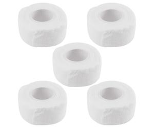 Lurrose Bandages Élastiques Auto-adhésifs Confortables Peau sans Couper la Circulation 5pcs en Coton Blanc Adaptés aux Sportifs et Usage à Domicile et Usage à Domicile
