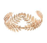 Lurrose Bandeau à Cheveux de Feuille Dorée, Accessoire de Coiffure Mariage pour Mariée, Bandeau Feuillage Baroque Élégant pour Fête, Banquet et Cérémonie