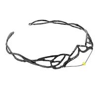 Lurrose Bandeau à Cheveux Femme Noir en Alliage, Accessoire Coiffure Mariage Vintage, Couronne Élégante pour Mariée et Fêtes