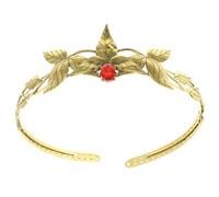 Lurrose Bandeau Cheveux Femme Chic en Alliage Métal Feuille Couleur Or Ancien, Accessoire Coiffure Mariage et Fête, Couronne de Fée Légère pour Bal et Cosplay, Bijoux de Tête Élégants