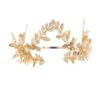 Lurrose Bandeau de Mariage Accessoire Cheveux pour Mariée Élégant et Confortable à Feuilles Tridimensionnelles Doré lors de Fêtes ou Engagements