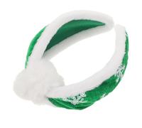 Lurrose Bandeau de Noël Peluche avec Sequins Flocon Scintillants Serre-tête Confortable et Élégant pour Femmes et Adolescentes Accessoires Hiver Festifs