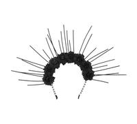 Lurrose Bandeau pour Cheveux Style Gothique en Métal Fleurs Délicates, Accessoire Chic pour Coiffure Femme, pour Occasions Spéciales et Maintien Coiffure